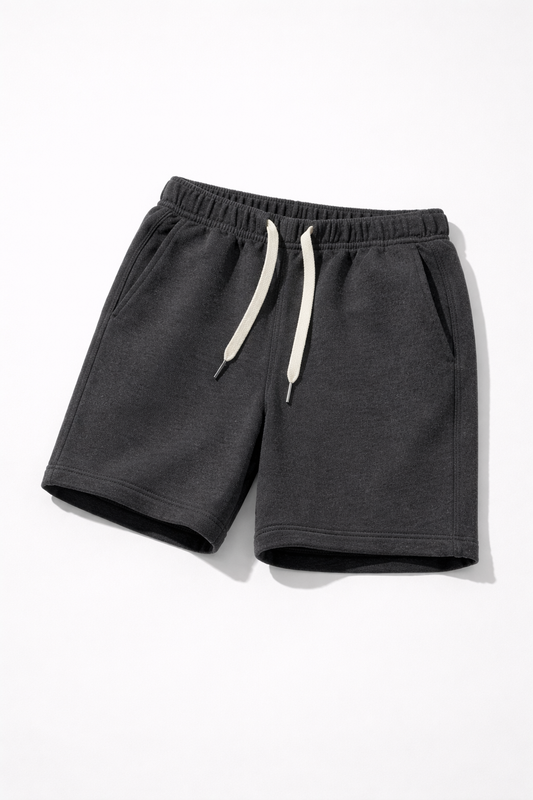 French Terry Cotton Shorts